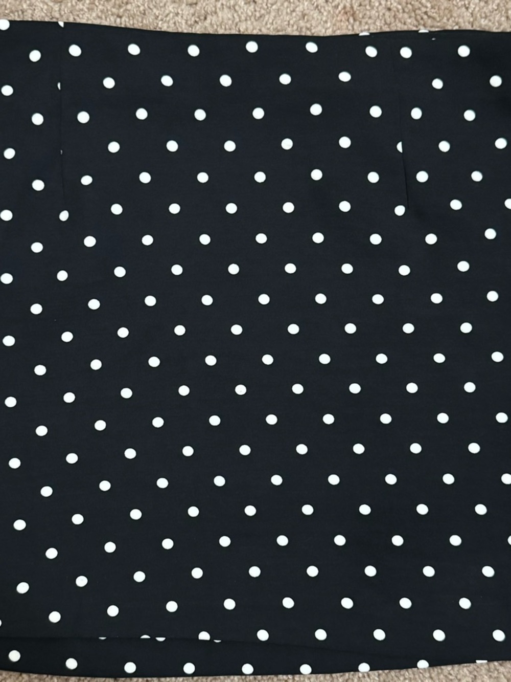 a new day Black and White Polka Dot Skirt